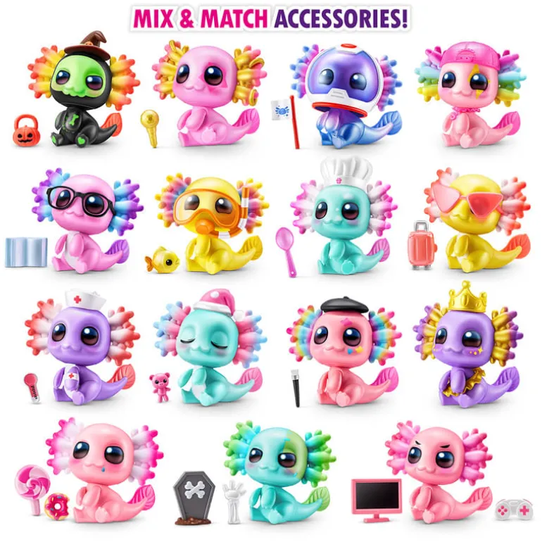 5 Surprise A-LOT-A AXOLOTLS