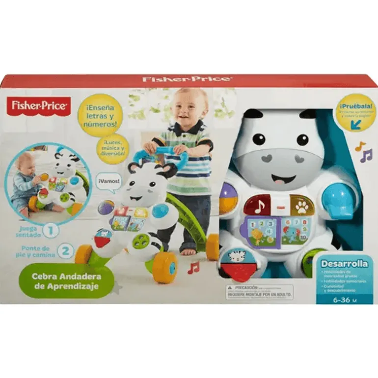 Andadera Fisher-Price Cebra con Luz y Sonido