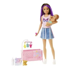 Barbie Skipper Niñera con Bebé Incluye 4 Accesorios
