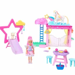Barbie Chelsea Set de Juegos A Touch of Magic con Bebé Pegaso