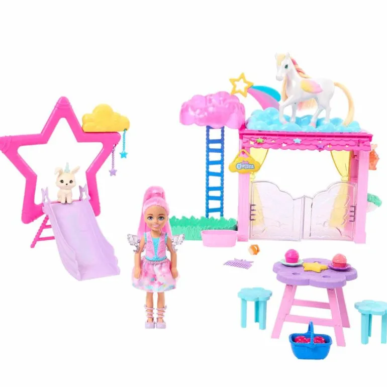 Barbie Chelsea Set de Juegos A Touch of Magic con Bebé Pegaso