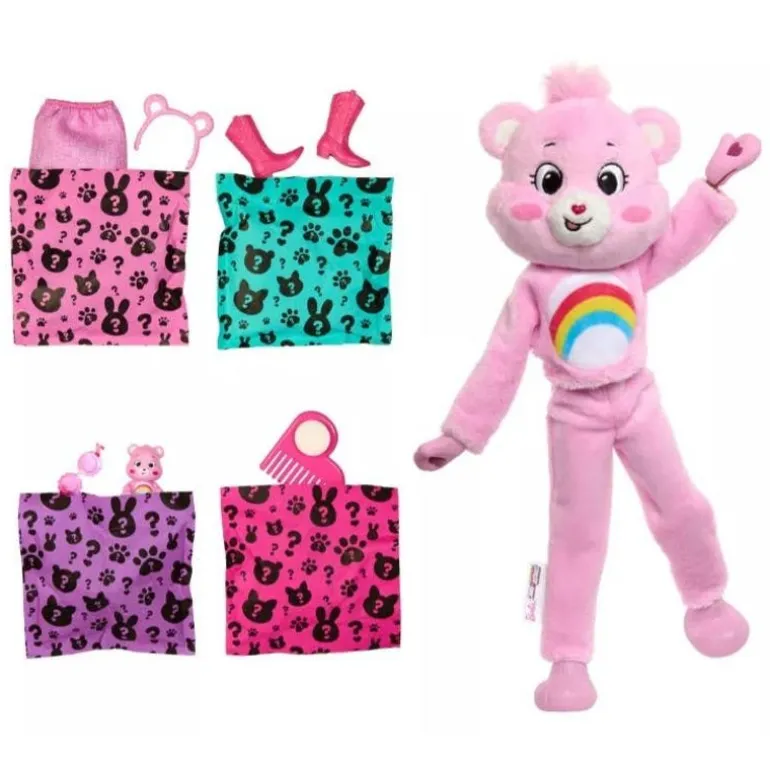 Barbie Cuttie Reveal Disfraz de Ositos Cariñositos Rosa