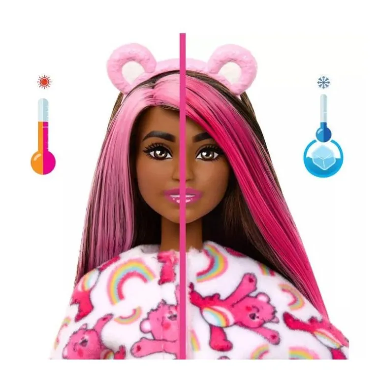 Barbie Cuttie Reveal Disfraz de Ositos Cariñositos Rosa