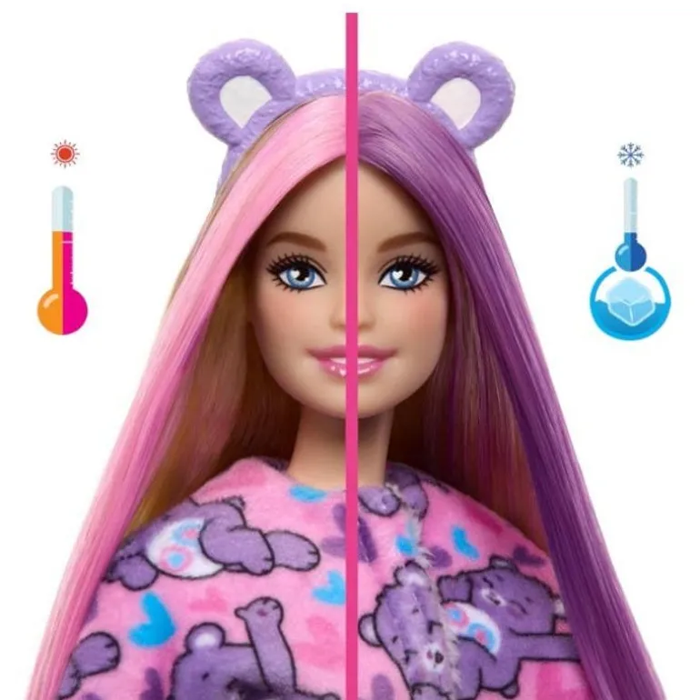 Barbie Cuttie Reveal Disfraz de Ositos Cariñositos Morado