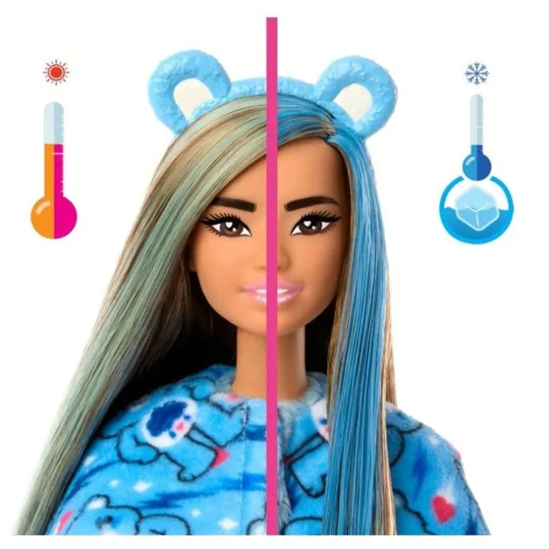 Barbie Cuttie Reveal Disfraz de Ositos Cariñositos Azul
