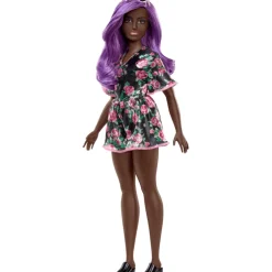 Barbie Diversidad Fashion Doll & Beauty Cabello Platinado Morado y Vestido de Flores