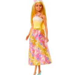 Barbie Doncellas Vestido Amarillo con Mariposas