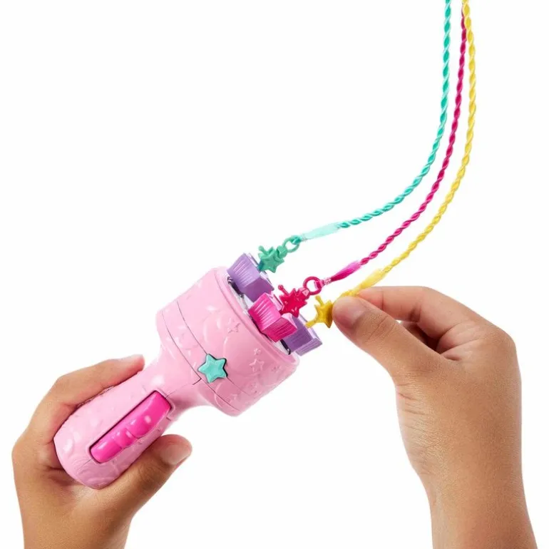 Barbie Fashion Doll Trenzas Mágicas con Accesorio Creador de Trenzas