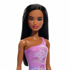 Barbie Fashion Doll & Beauty de Playa con Traje de Baño Morado