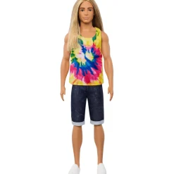 Barbie Fashion Doll & Beauty Ken Cabello Largo Slevlees Explotada y Boardshorts