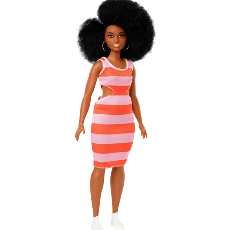 Barbie Fashion Doll & Beauty Afro Hair Fashion Dress