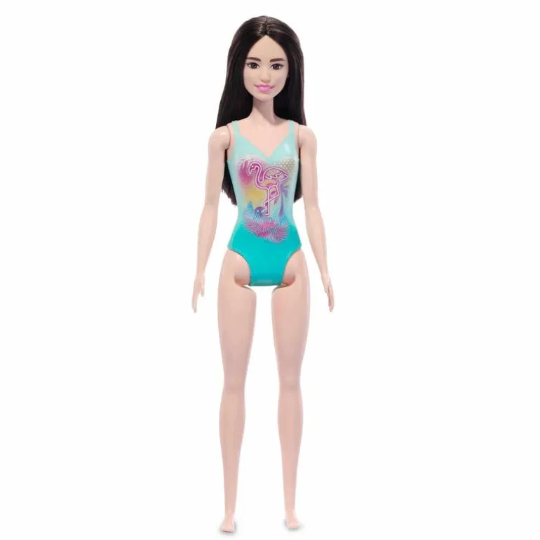 Barbie Fashion Doll & Beauty de Playa con Traje de Baño Azul