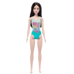 Barbie Fashion Doll & Beauty de Playa con Traje de Baño Azul