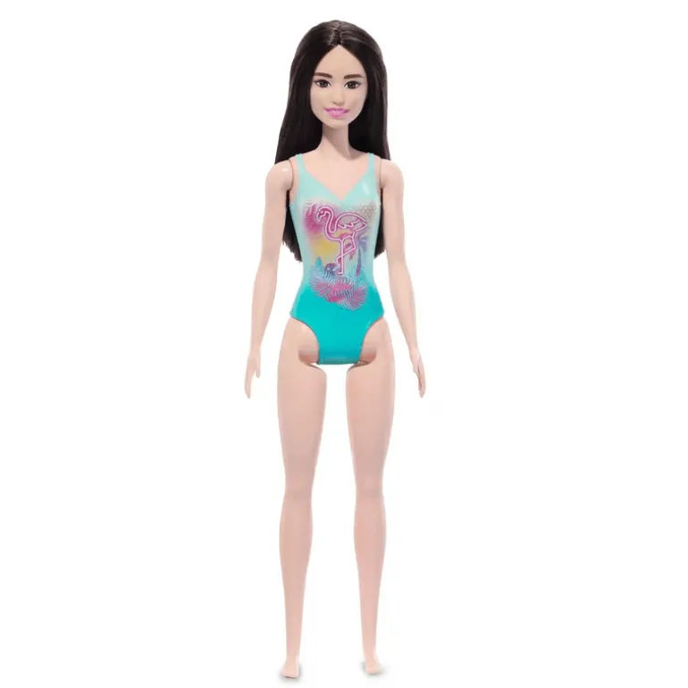 Barbie Fashion Doll & Beauty de Playa con Traje de Baño Azul