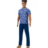 Barbie Fashion Doll & Beauty Ken Camisa Flores Azul