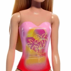 Barbie Fashion Doll & Beauty de Playa con Traje de Baño Rosa