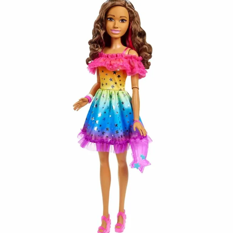 Barbie Fashion Dolls Estatura de 71 cms Vestido Arcoiris