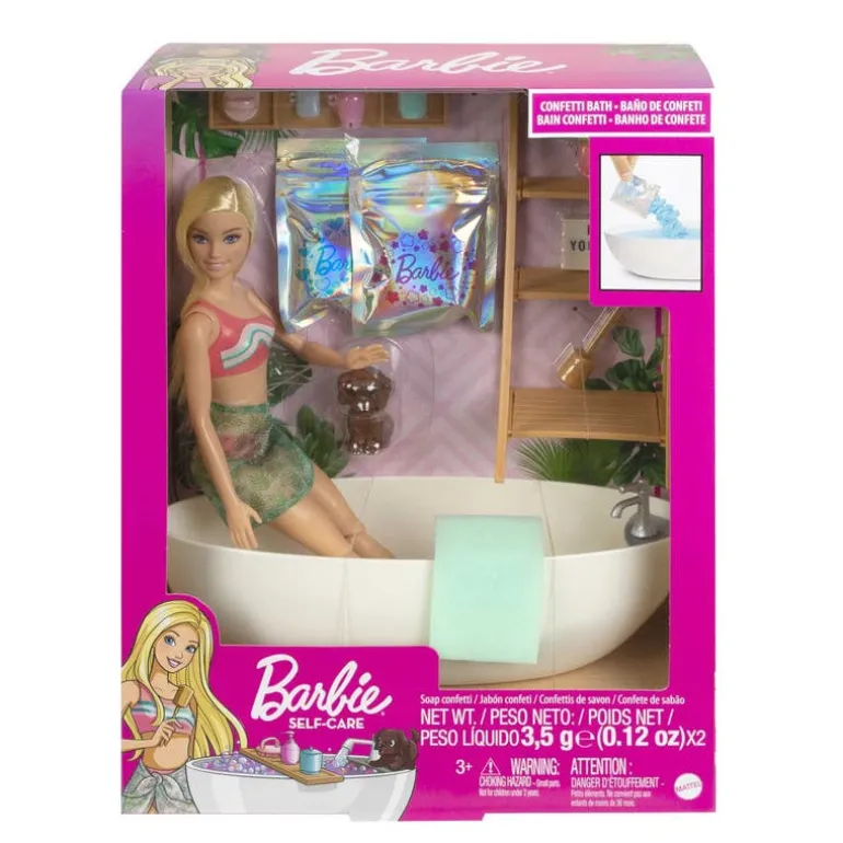 Barbie Fashion y Belleza Set de Juego de Baño de Burbujas