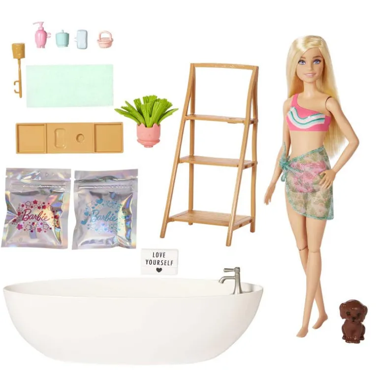 Barbie Fashion y Belleza Set de Juego de Baño de Burbujas