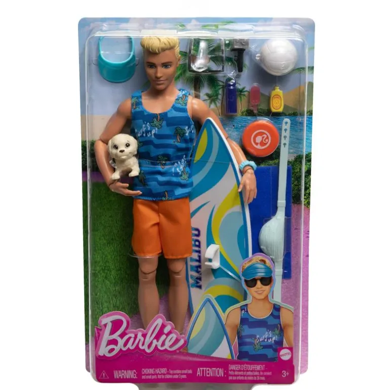 Barbie La Película Muñeco Ken Día de Surf