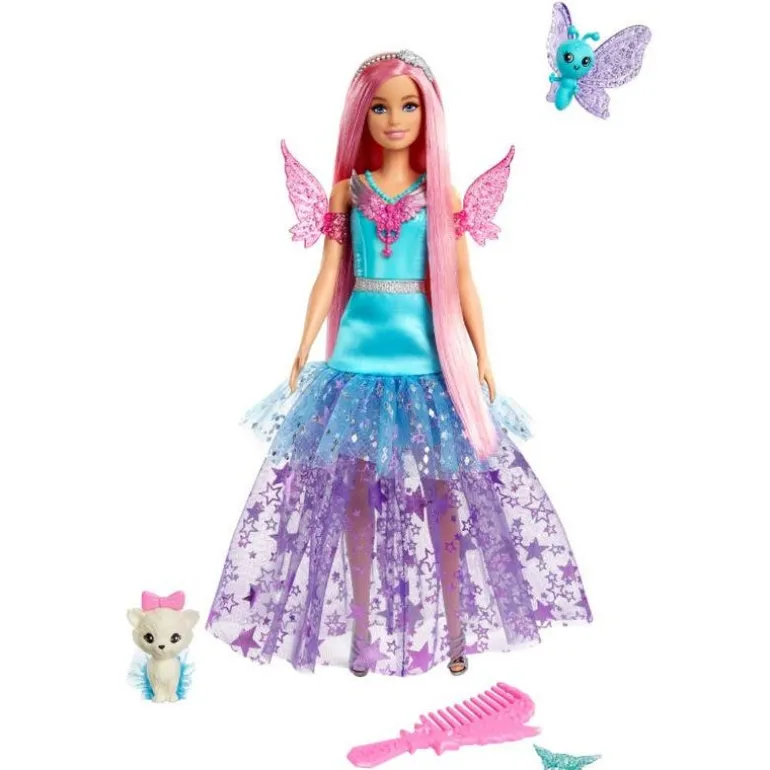 Barbie Malibú con 6 accesorios