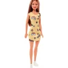 Barbie Muñeca Cabello Castaño con Vestido Sport
