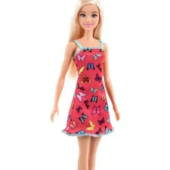 Barbie Muñeca Vestido Rojo con Mariposas