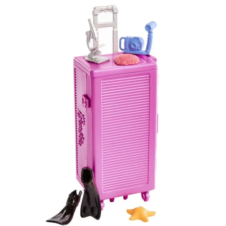 Barbie Profesiones Bióloga Marina con Maleta y Accesorios