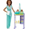 Barbie Profesiones Enfermera Set de Juegos con Bebés Gemelos y Accesorios