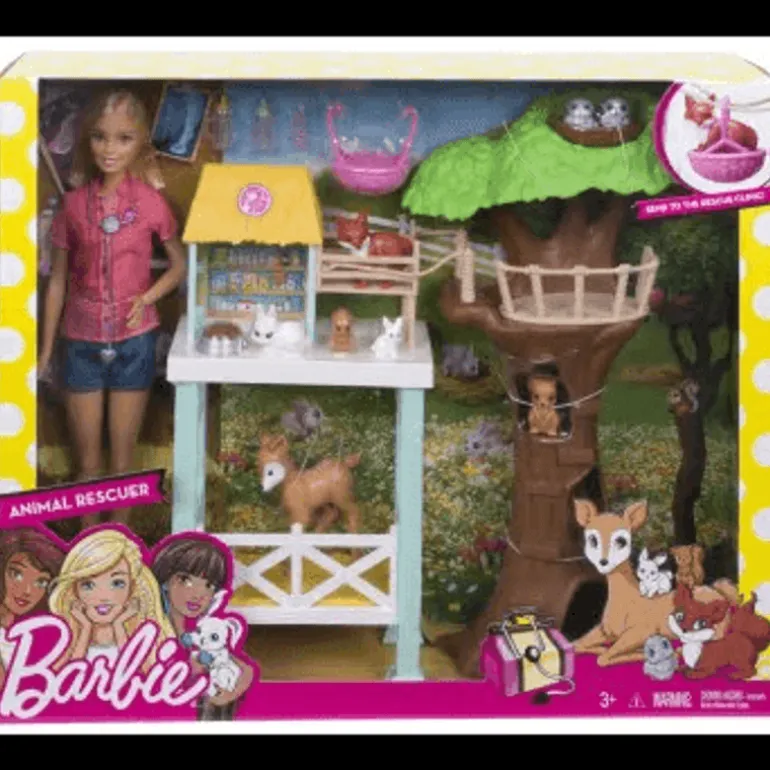 Barbie Profesiones Set de Juego Rescate de Animalitos FCP78