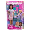 Barbie Profesiones Set Dentista Cabello Castaño con Niña JCR71
