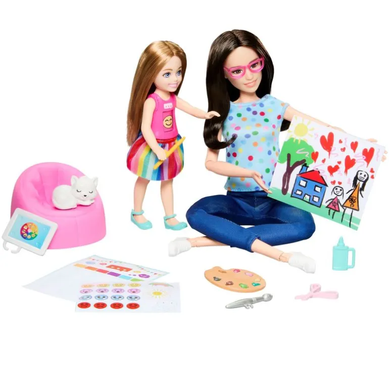 Barbie Profesiones Terapia de Arte Set con Accesorios