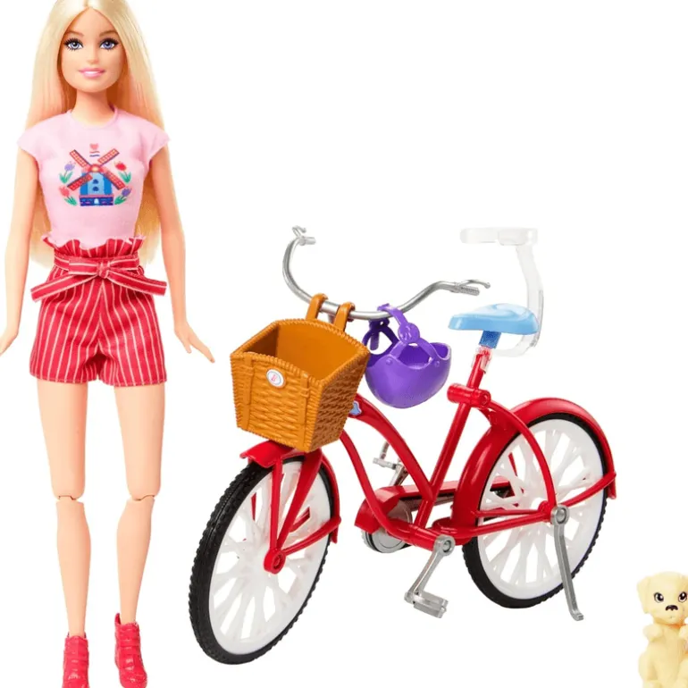 Barbie Set Bicicleta con Perrito