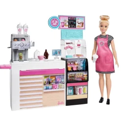 Barbie Set de Cafetería incluye Barbie BarTender