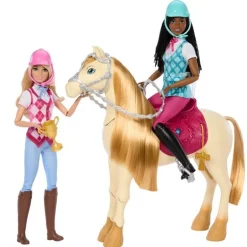 Barbie set de Juego Caballo con Pelo para Peinar y 11 Accesorios