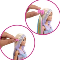 Barbie Set de Juego Peinados Divertidos Cabello Rubio JCT72