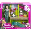 Barbie Set de Juegos Cuidadora de Pandas, Incluye 2 Pandas Bebés