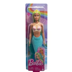 Barbie Sirena Cabello Verde y Azul