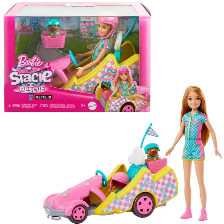 Barbie Stacie Al Rescate con Go Kart