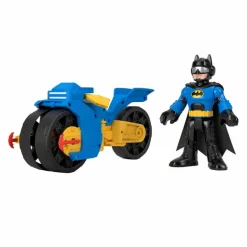 Batman Imaginext Batimoto Lanza Proyectiles y Figura de Batman