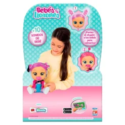 Bebés Llorones Muñeca Dressy Lady con Traje de Conejo
