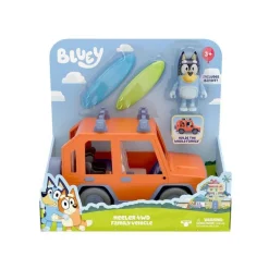 Bluey Coche de papá con Tablas de Surf y Figura de Papá