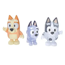 Bluey Mini Muñecos 3 Pack Bluey, Socks y Muffin
