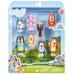 Bluey Mini Muñecos 8 Pack Bluey y su amigos