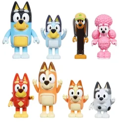 Bluey Mini Muñecos 8 Pack Bluey y su amigos