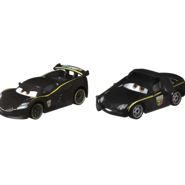 Cars de Disney y Pixar Duo Pack Vehículos de Juguete Lewis Hamilton y Jefe de Equipo