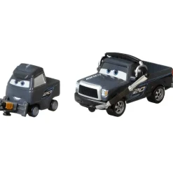 Cars de Disney y Pixar Duo Pack Vehículos de Juguete Jefe de equipo Jackson y Pitty