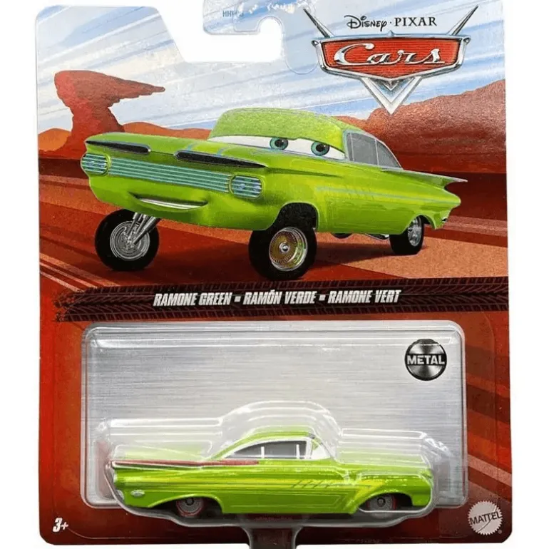 Cars de Disney y Pixar Vehículo de Juguete Ramón Verde