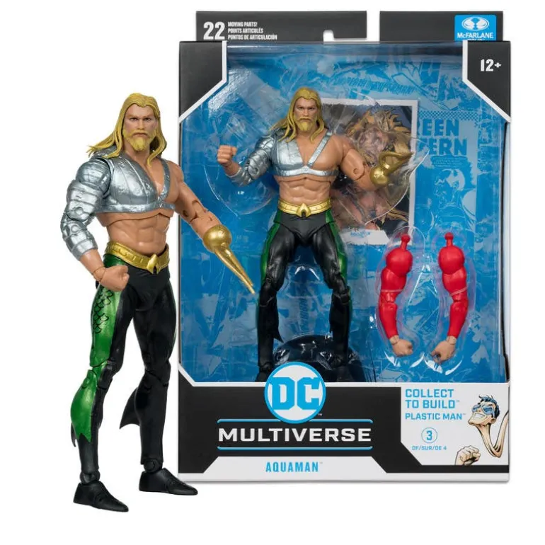 DC McFarlane Aquaman Figura de Colección Serie JLA