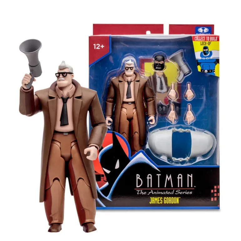 DC McFarlane Comisionado Gordon Figura de Colección Batman The Animated Series